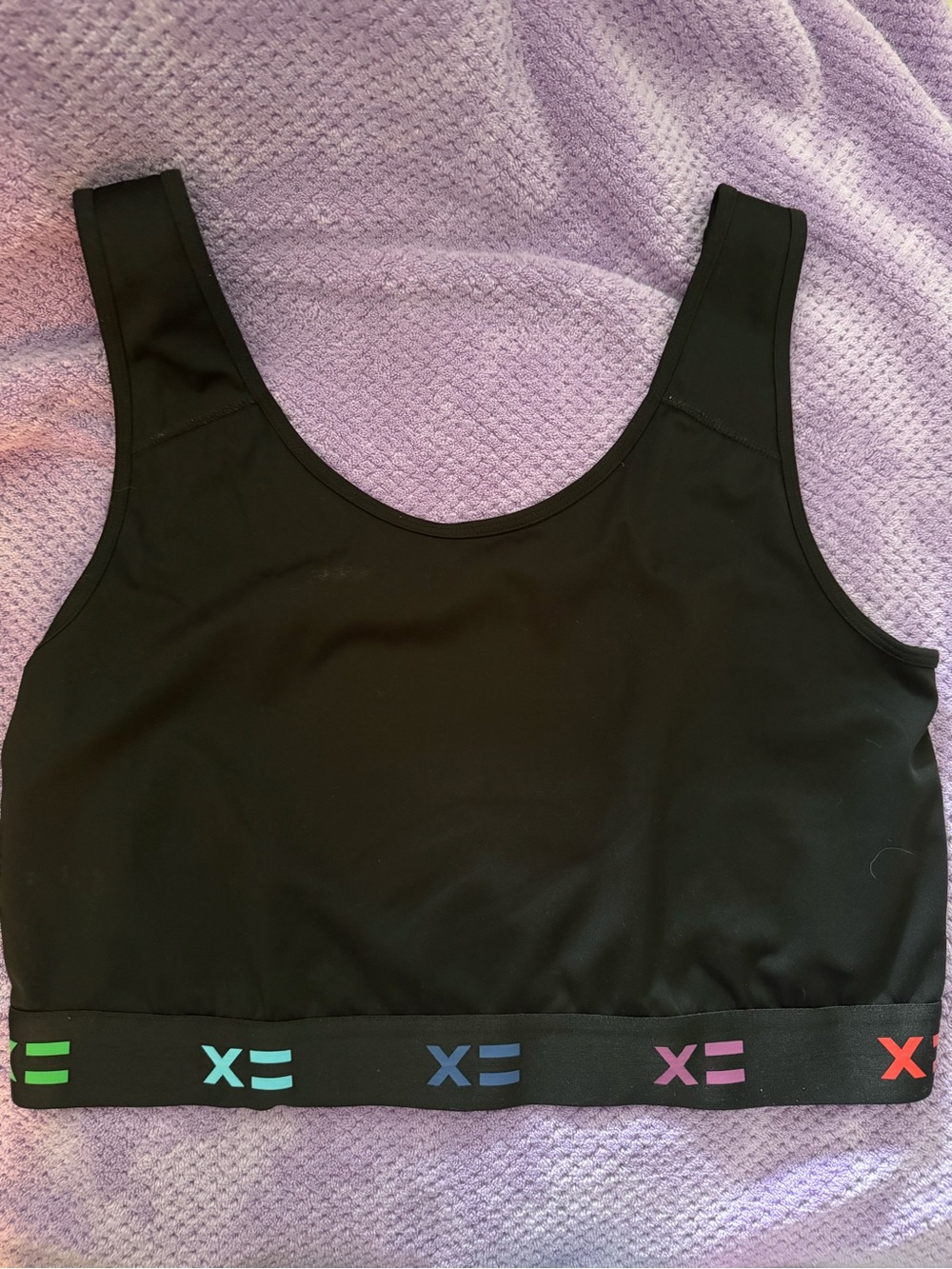 TomboyX Black compression sports bra